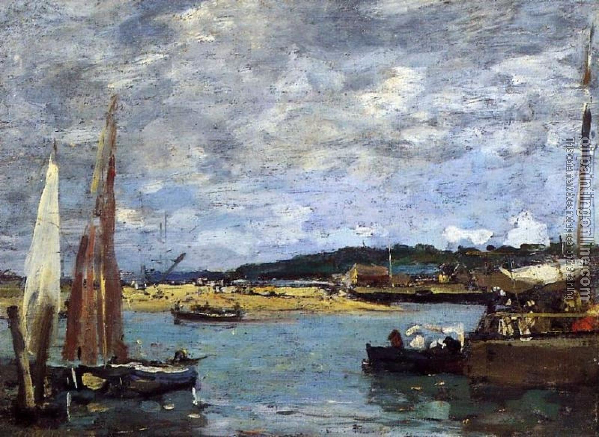 Boudin, Eugene - The Ferry to Deauville